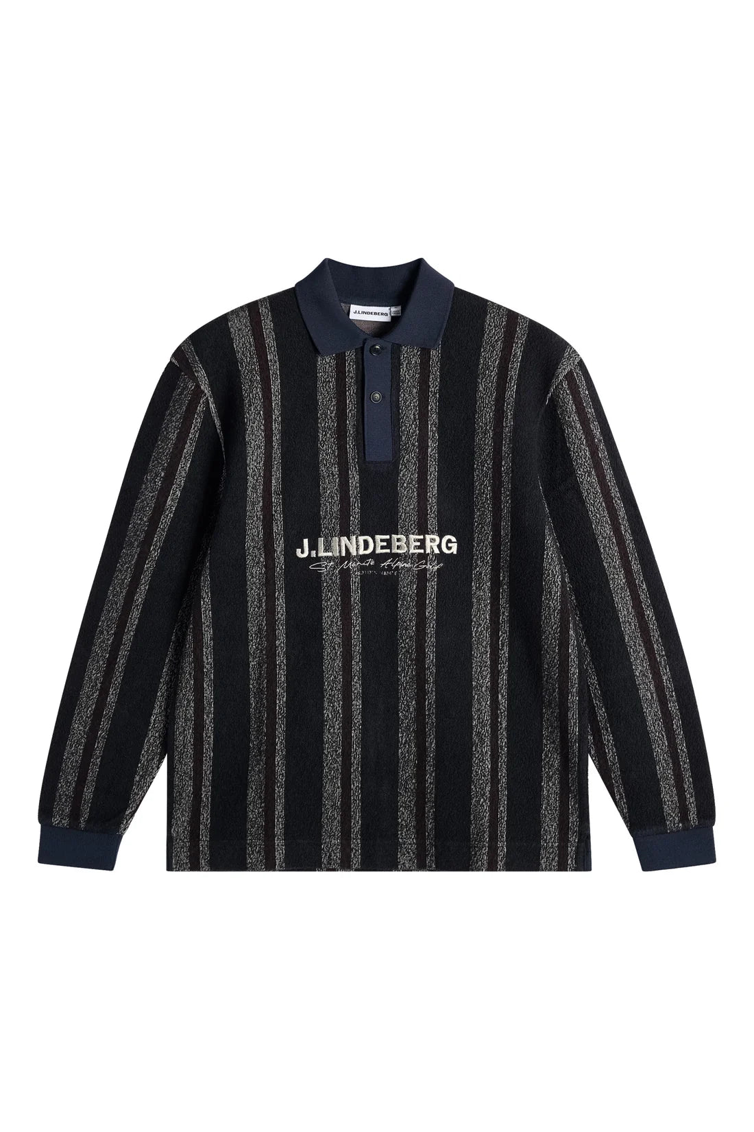 O630 GARRETT POLO STRIPE NAVY