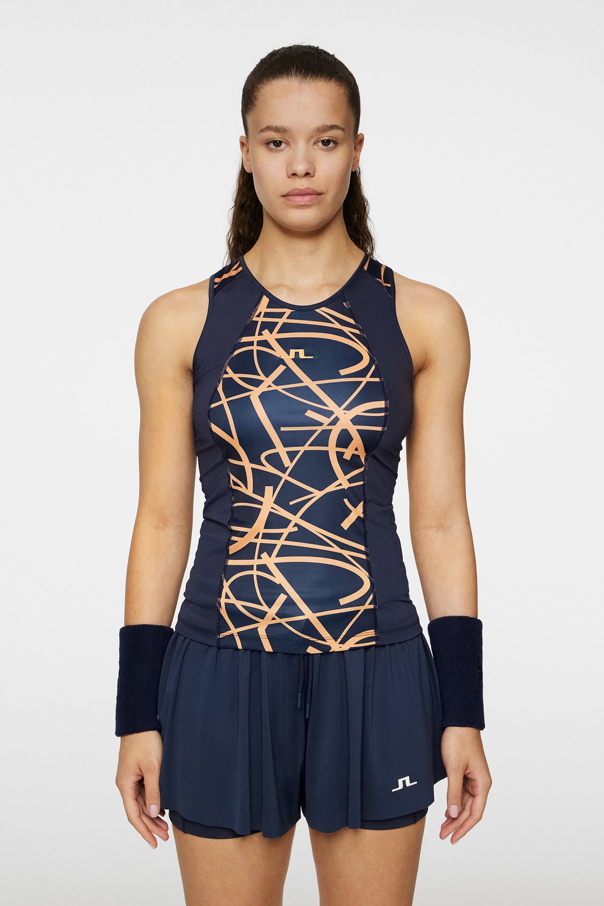 O566 COURT SWIRL NAVY MOCK M