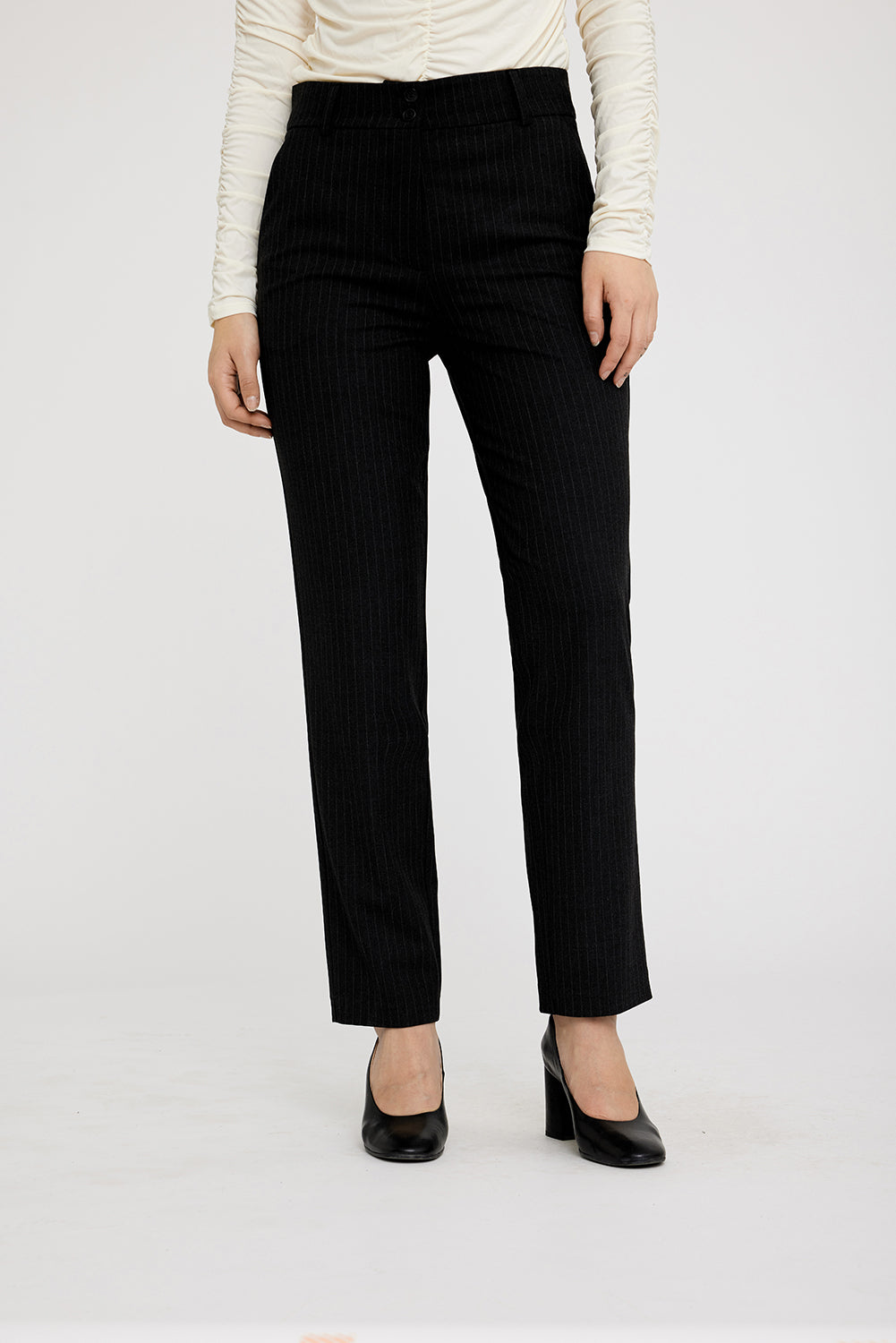 31022 CHARCOAL PINSTRIPE