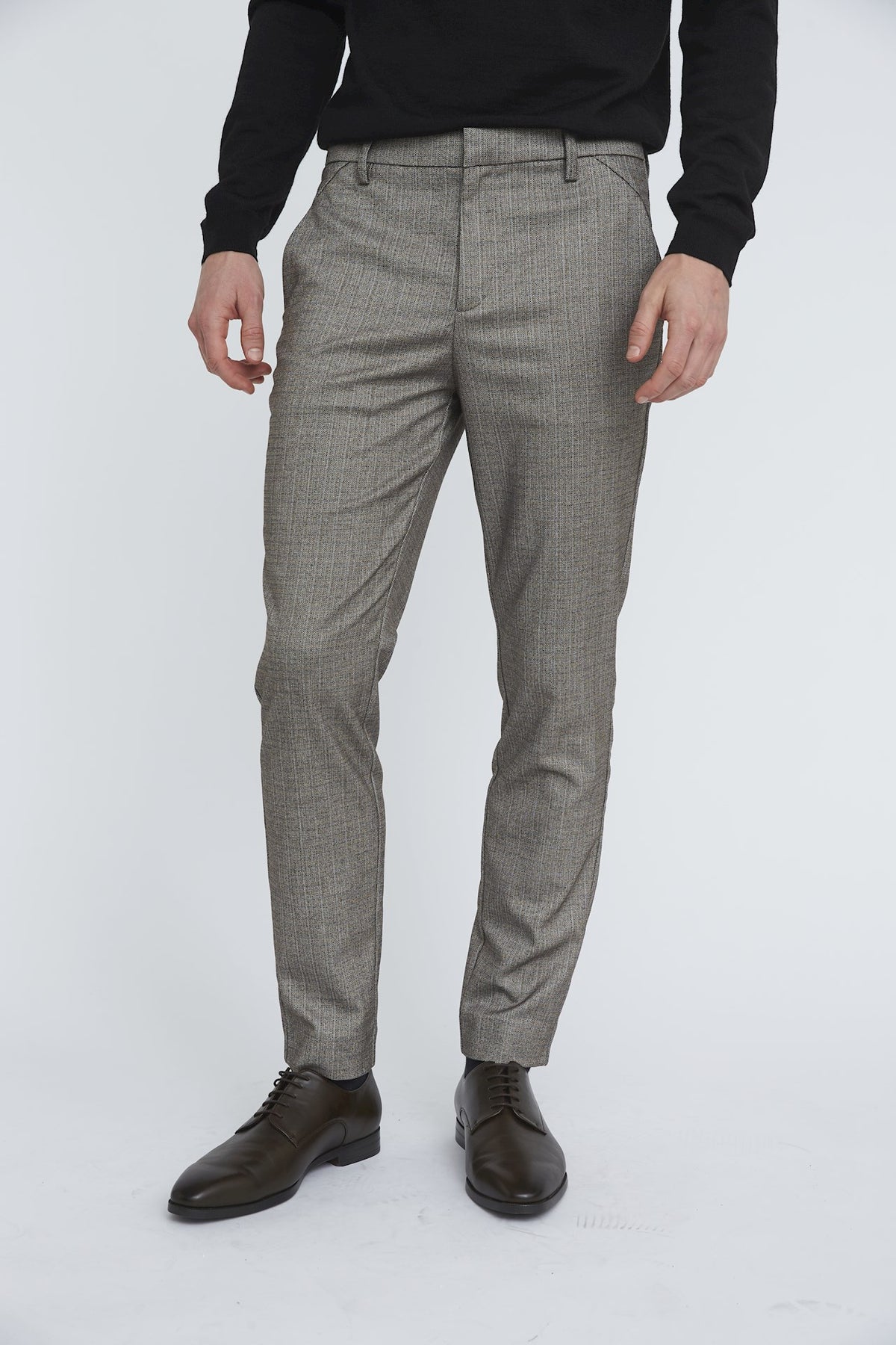 02399 BROWN MINI HERRINGBONE