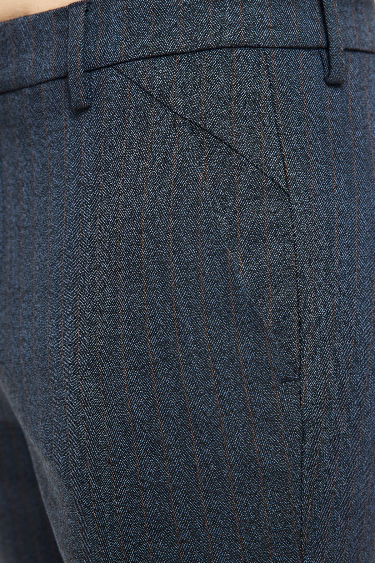 30890 BLUE BROWN HERRINGBONE ''34''