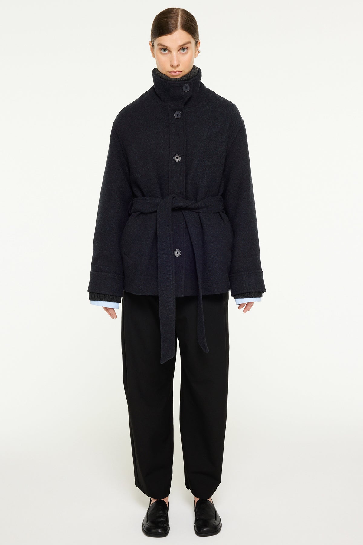 389 NAVY MELANGE