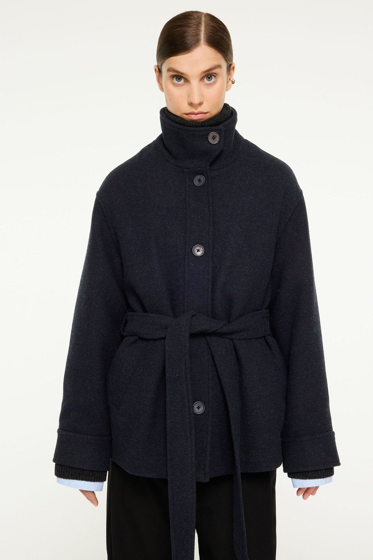 389 NAVY MELANGE