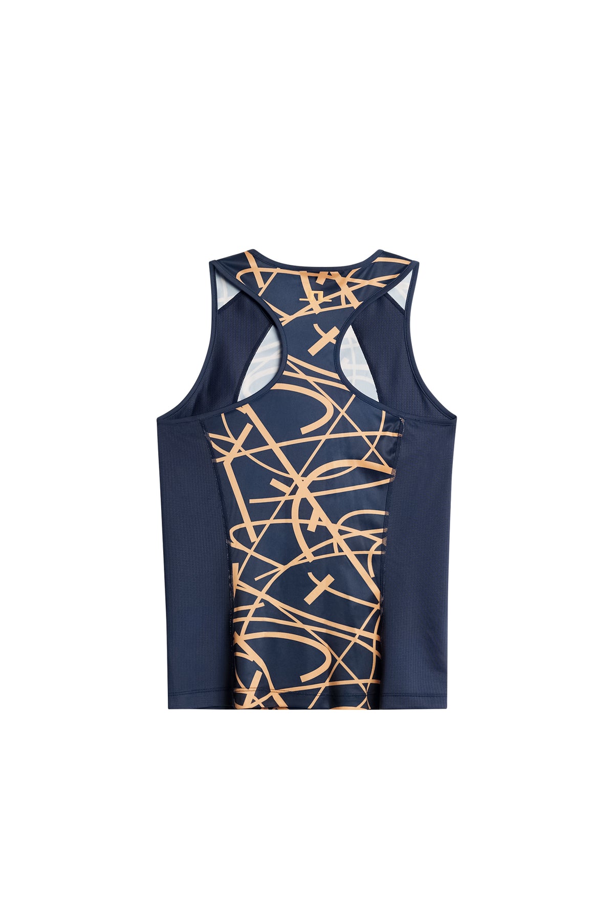 O566 COURT SWIRL NAVY MOCK M