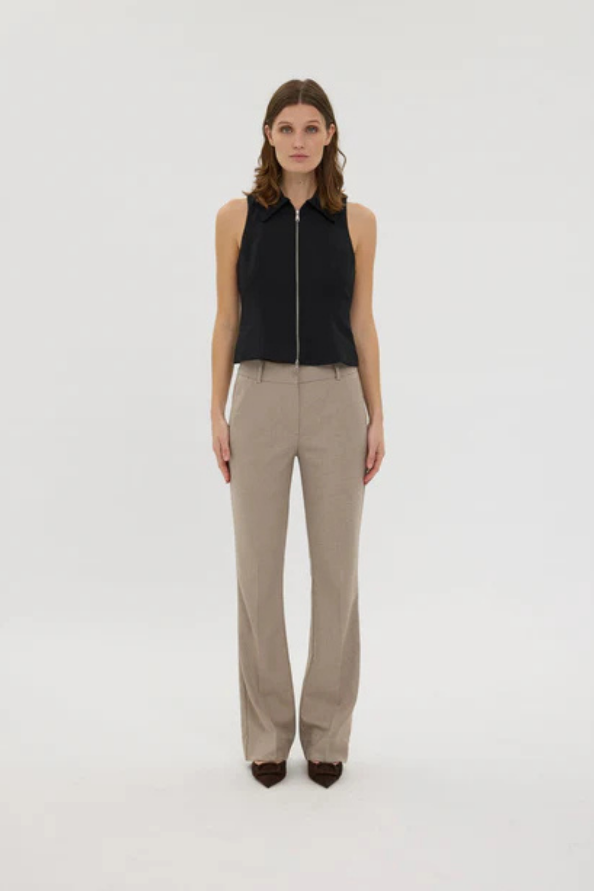 30937 DARK SAND MELANGE ANKLE
