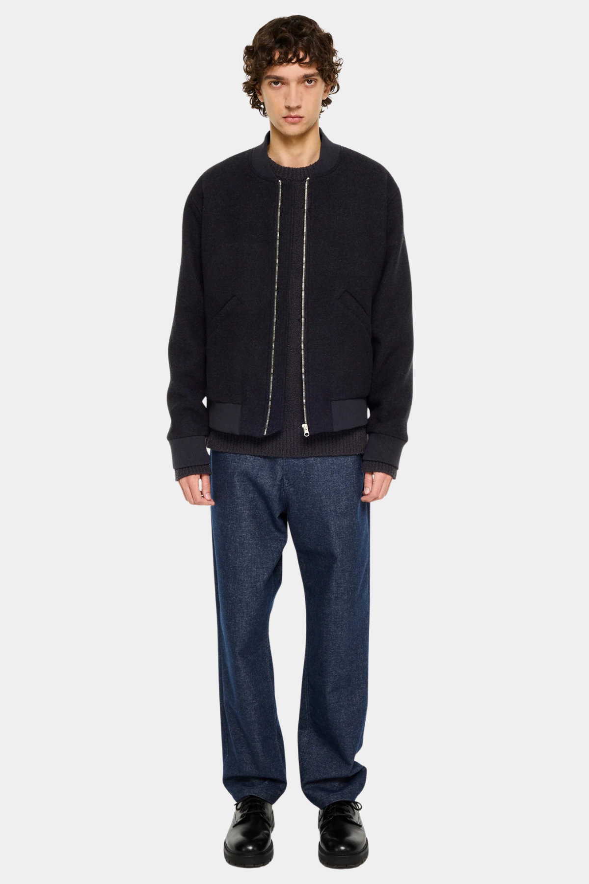 389 NAVY MELANGE