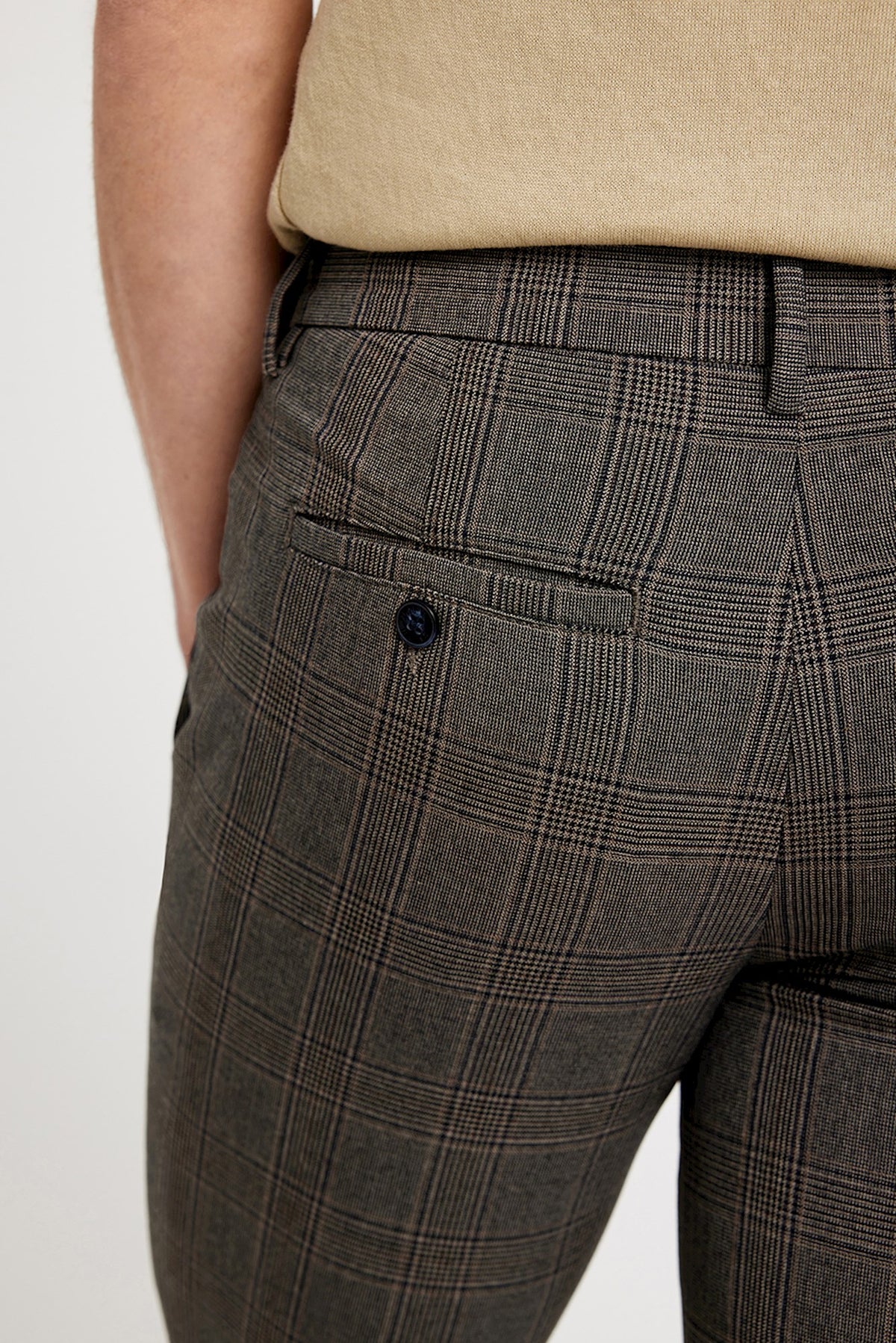 NAVY SAND CHECK 34